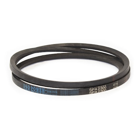 D&D SPA2300 Metric V-Belt, 2300mm Outside Length, 13 mm Top Width, 10 mm Thickness, 1 Ribs SPA2300